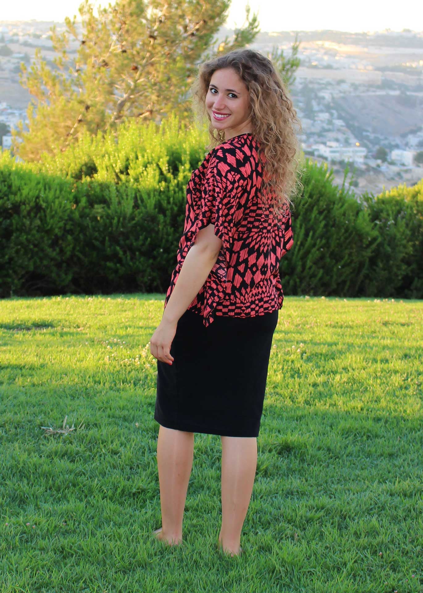 The Waterfall Sleeve Top