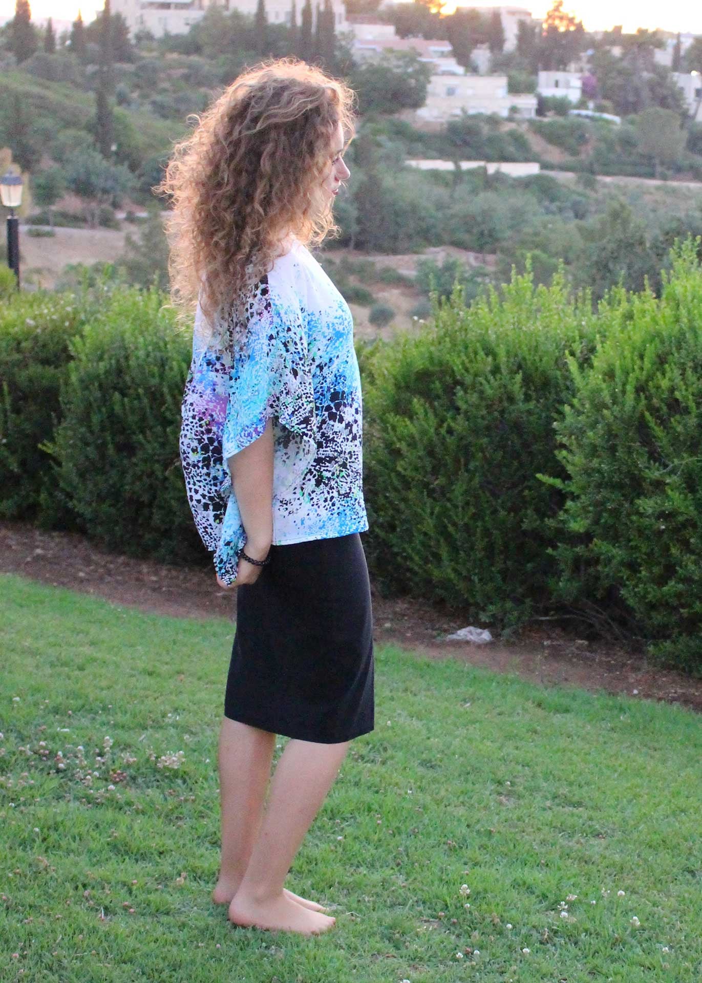 The Waterfall Sleeve Top